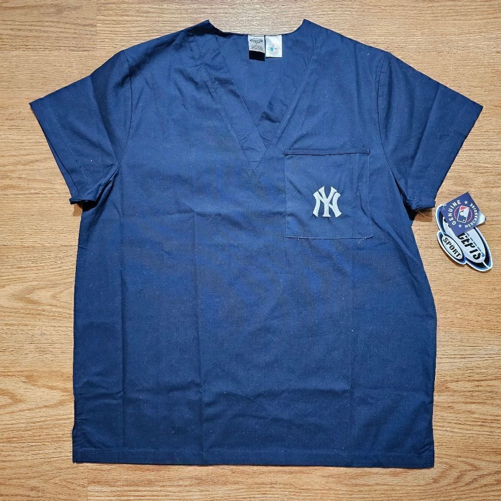 New York Yankees Medical Scrubs Size Small S Navy Blue Concepts Sports Dentist